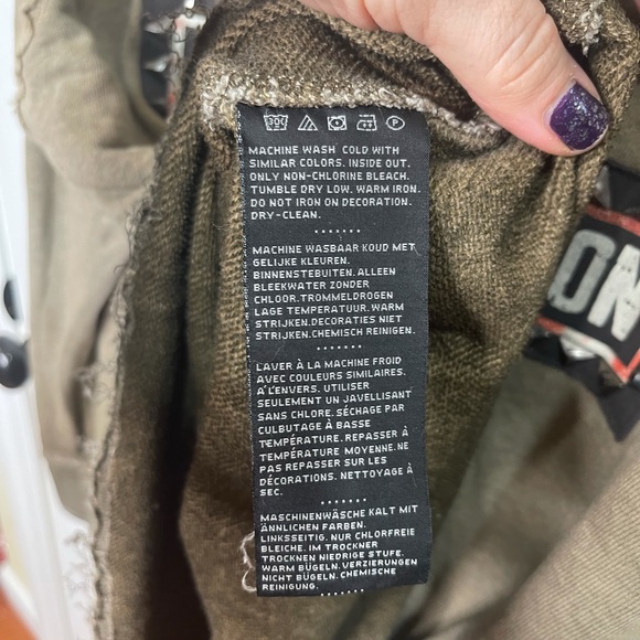 HARLEY DAVIDSON MENS LONG SLEEVE EMBELLISHED SHIRT LARGE - Picture 9 of 10